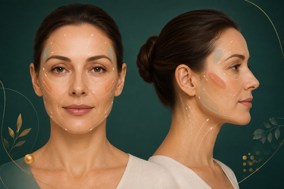 Ilustração médica sobre full face