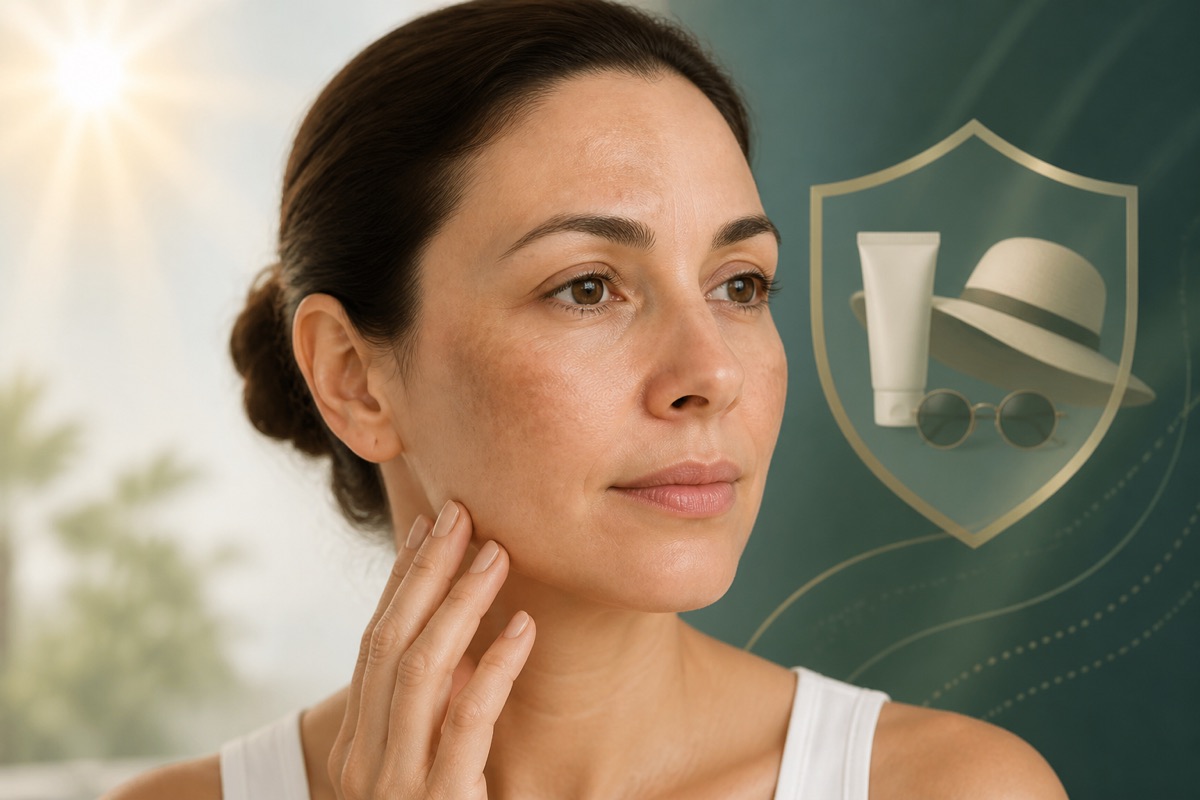 Ilustração médica sobre melasma